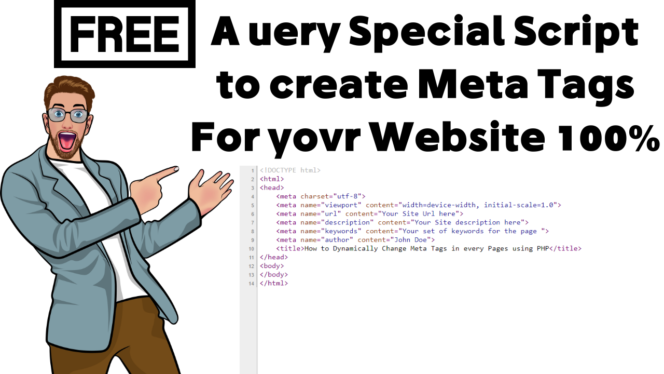 A very Special Script to create Meta Tags For your Website 100%