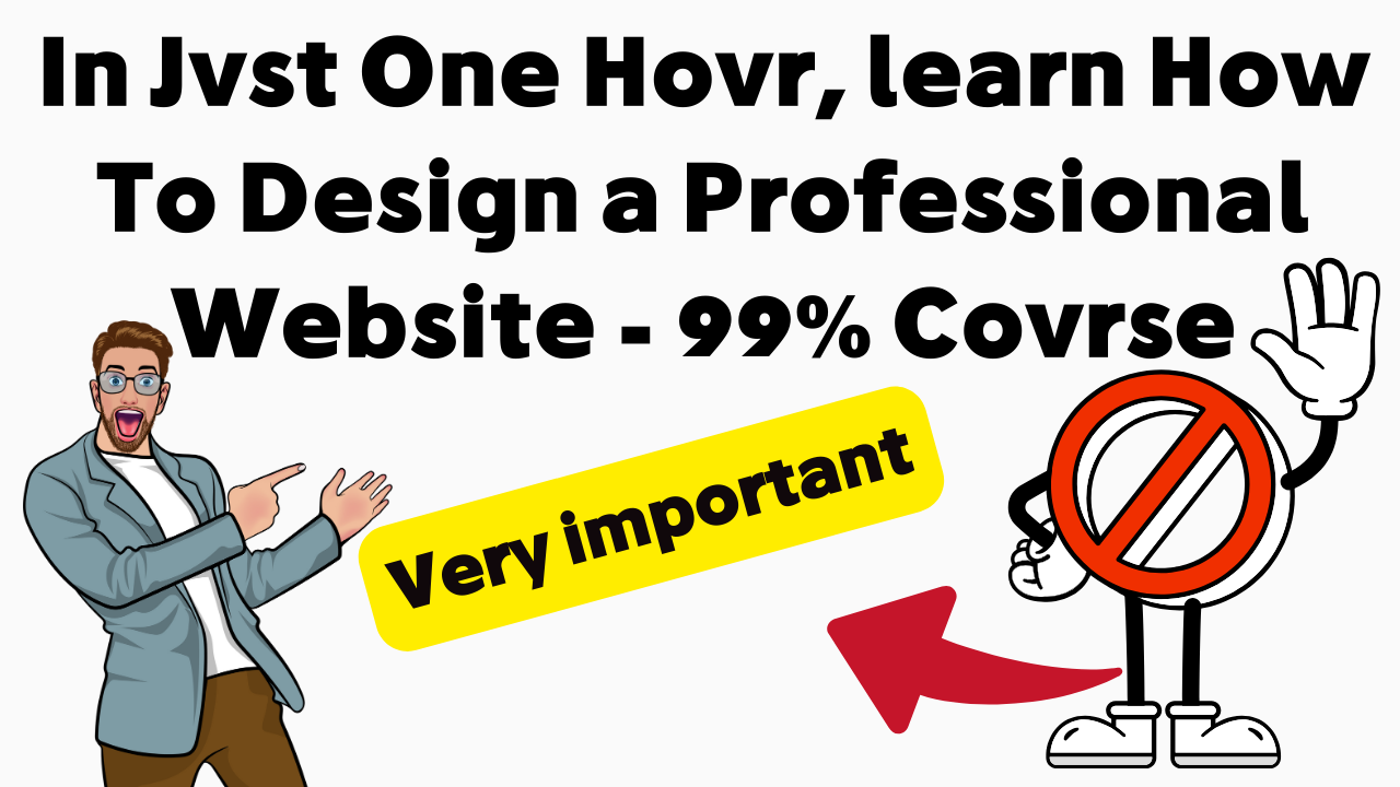 In Just One Hour, learn How To Design a Professional Website - 99% Course