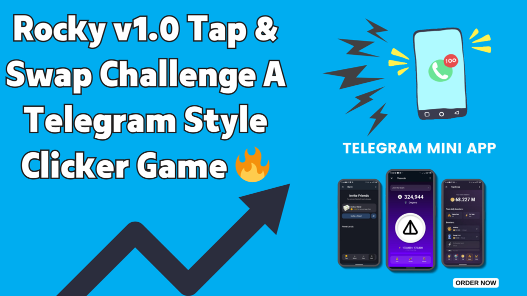 Rocky v1.0 Tap & Swap Challenge A Telegram Style Clicker Game 🔥