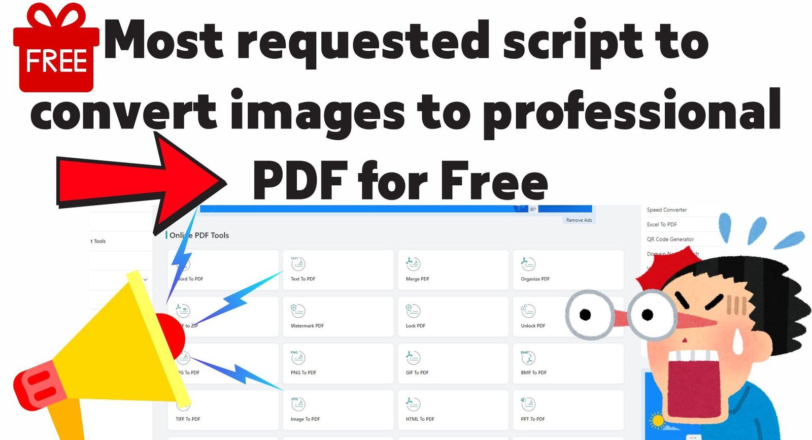 Most requested script to convert images to professional PDF for free 