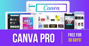 Get an activated Canva Pro account now for 31 days for free